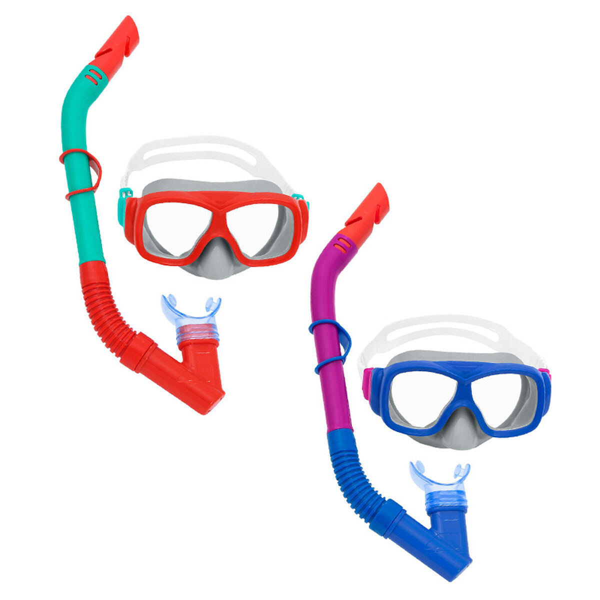 Snorkel y Gafas Infantiles Bestway Blue Orange (1 Unit)
