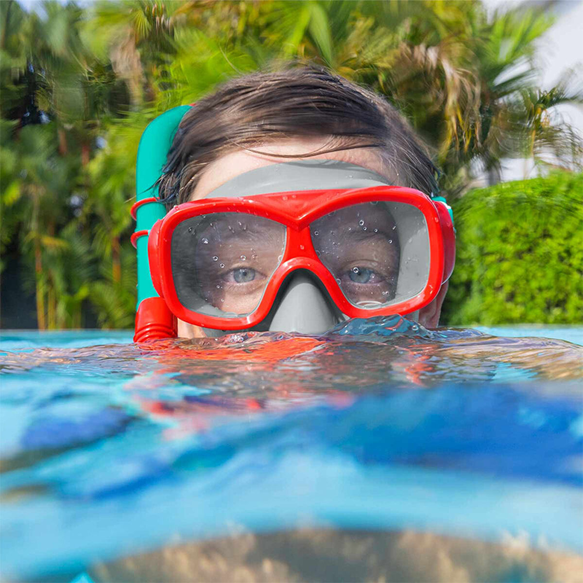 Snorkel y Gafas Infantiles Bestway Blue Orange (1 Unit)