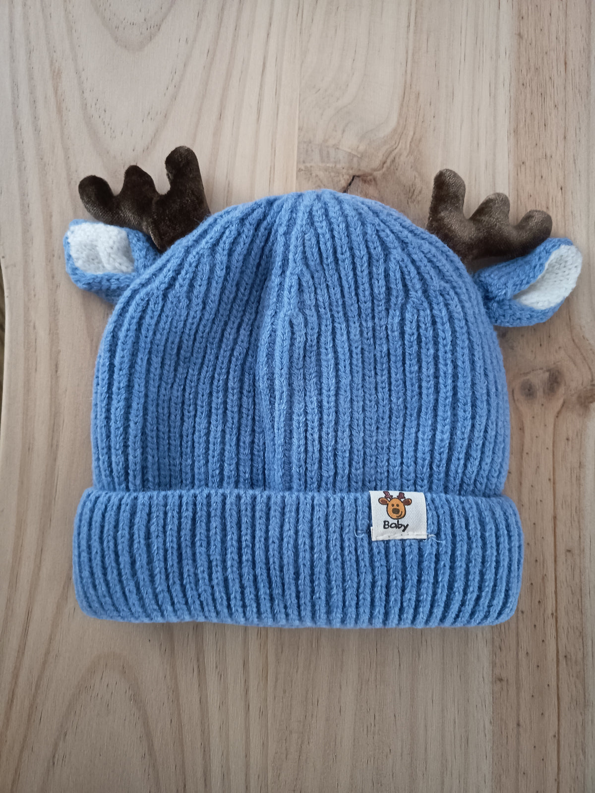  Blue Reindeer Winter Hat