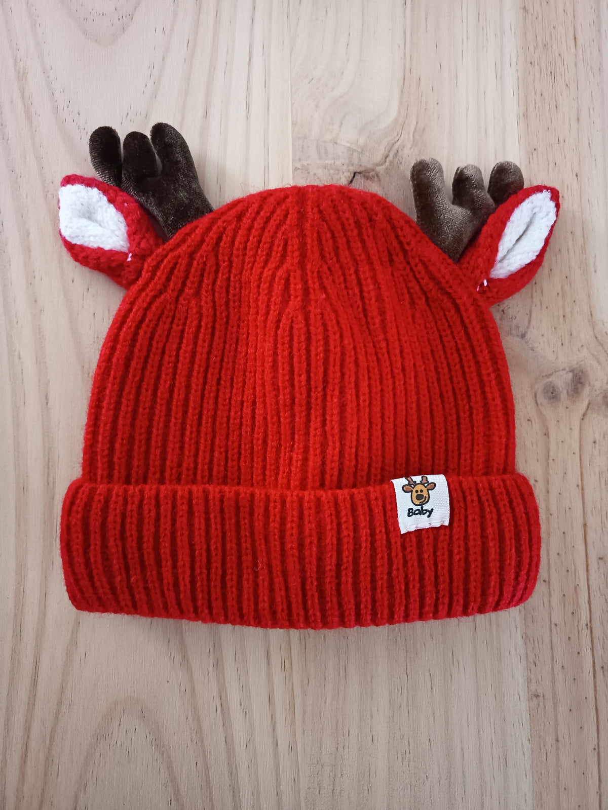 Red Reindeer Winter Hat