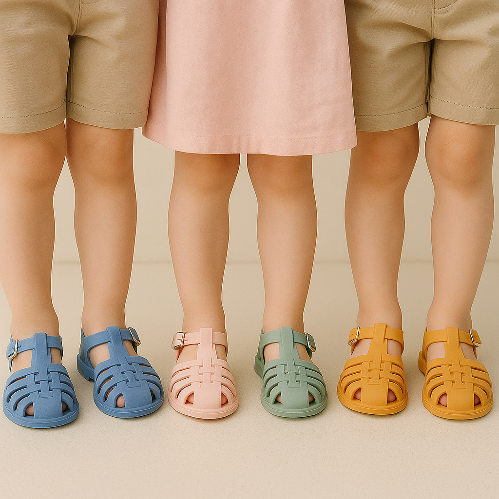 Sandalias de Gelatina para Niños -Listas para el Verano (Edades 1–8)